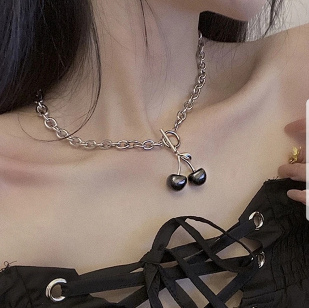 *Adrienne* Cherry Chain Necklace